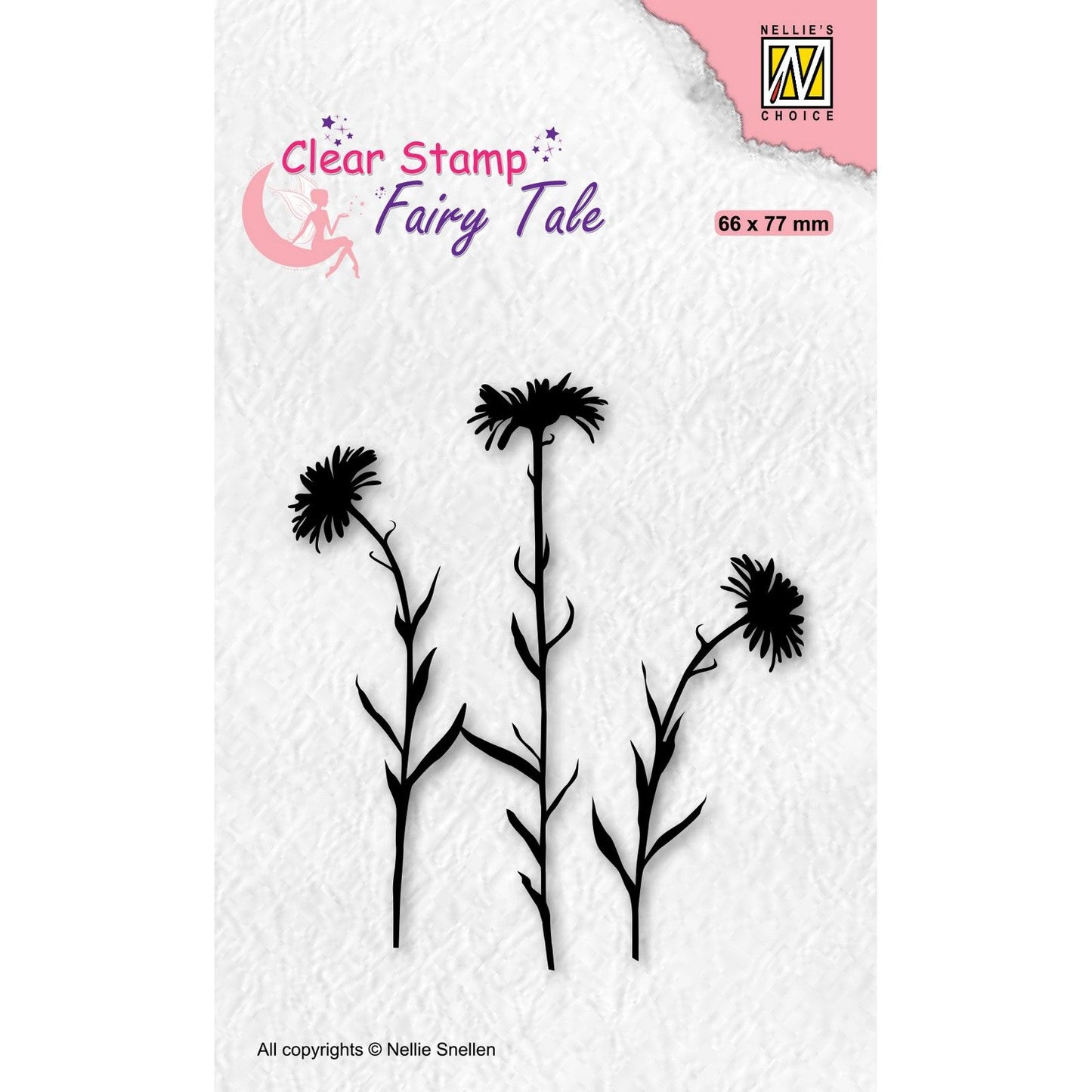 Le choix de Nellie • Tampons transparents de conte de fées fleurs-1