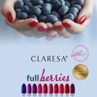 Claresa Claresa UV a conduit Gellak 5 ml violet 619 Berries complètes