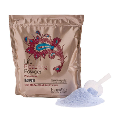 Farmavita life poudre décolorante sans poussière bleu 500gr