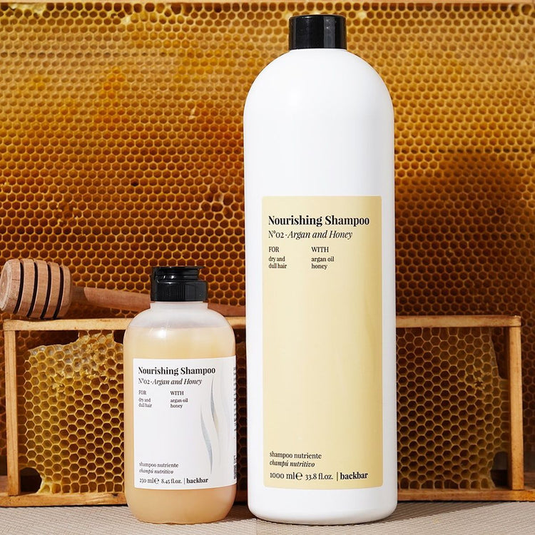 Farmavita backbar shampooing nourrissant n°02 argan et miel 1000ml