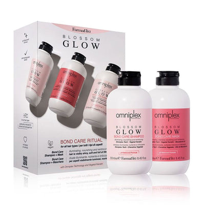Farmavita omniplex bloom glow kit rituel de soin avec shampoing et masque 250 ml