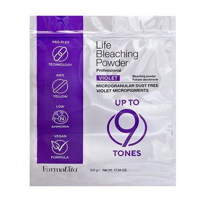 Farmavita life poudre décolorante violette 9 pro-plex 500gr.