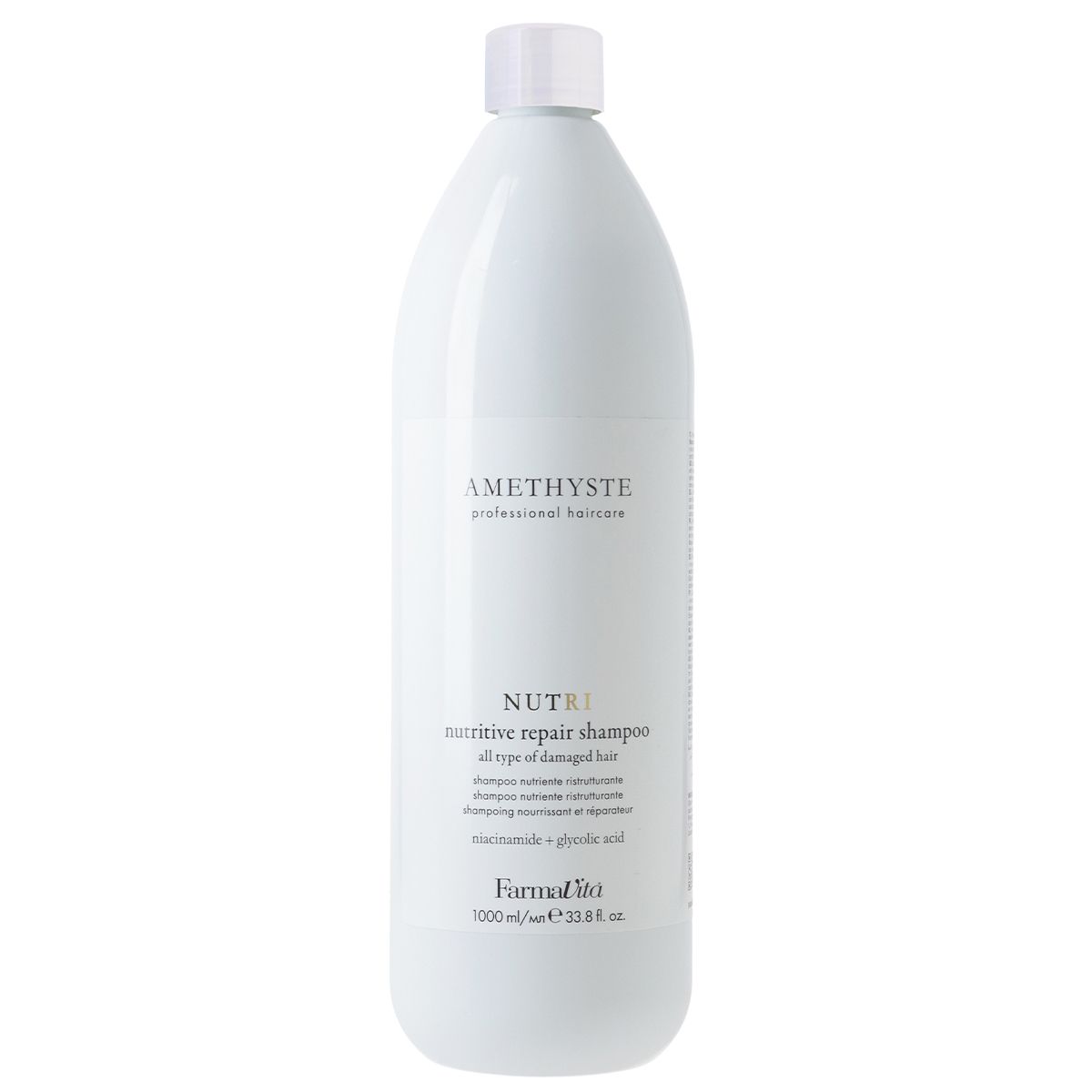 Farmavita amethyste nutri shampooing réparateur nutritif 1000ml