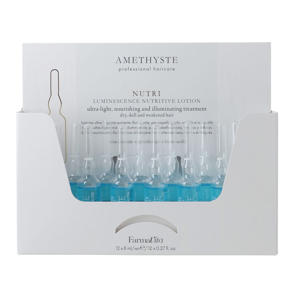 Farmavita améthyste nutri luminescence lotion nutritive 10x10ml