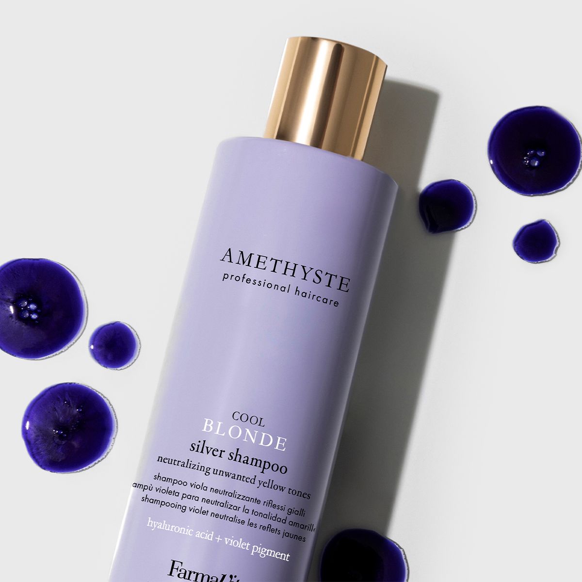 Farmavita améthyste cool blonde shampooing argenté 250ml