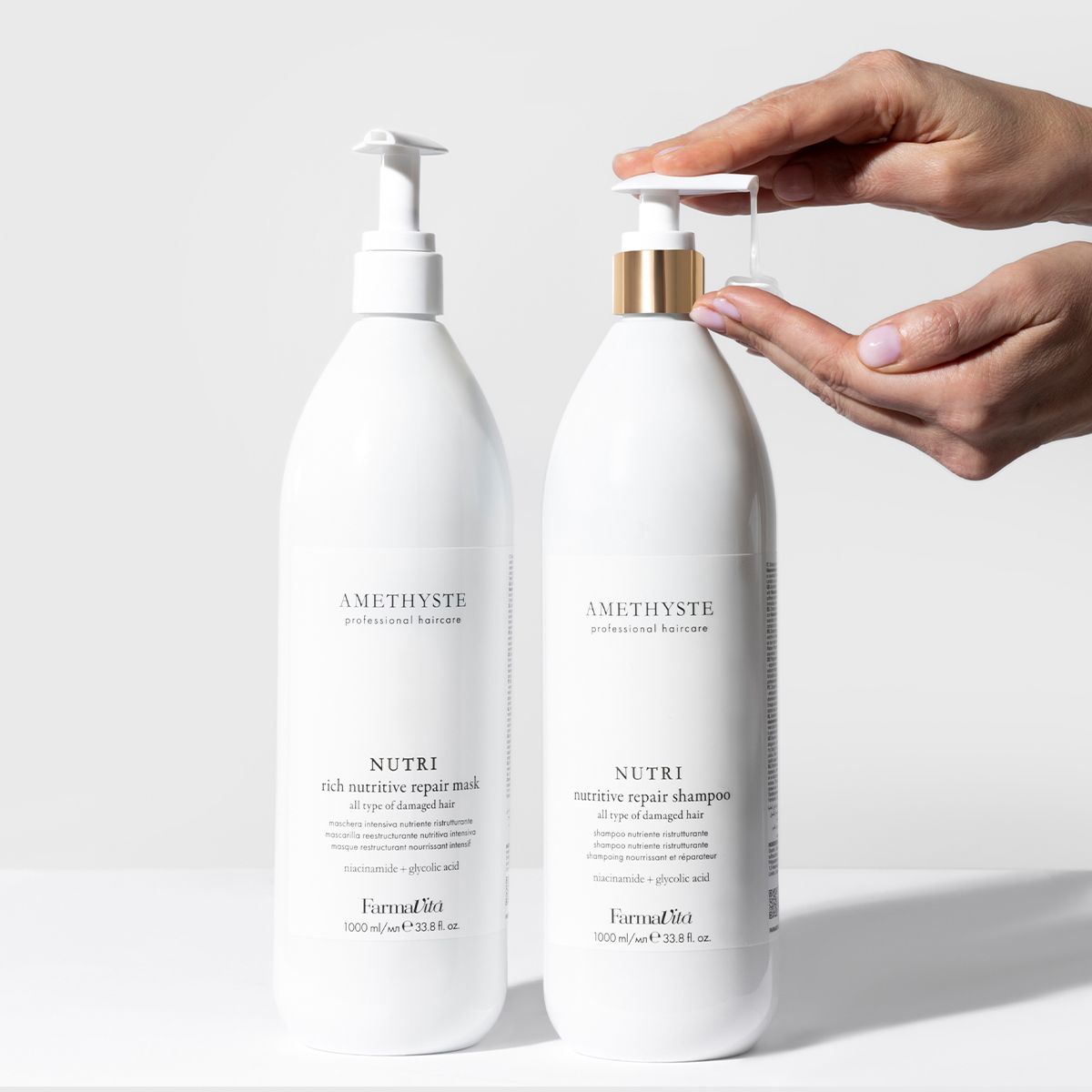 Farmavita améthyste pompe or 1000ml