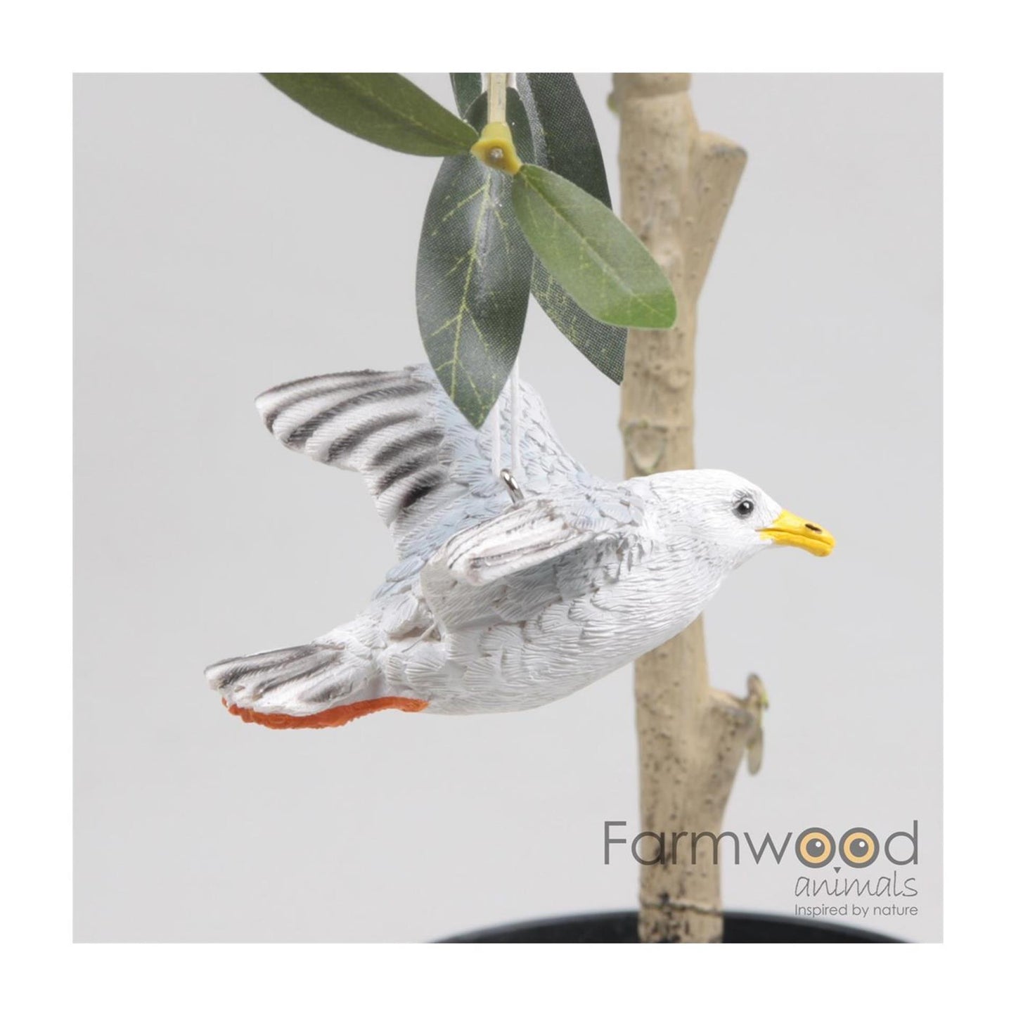 Animaux de ferme oiseau mouette volant