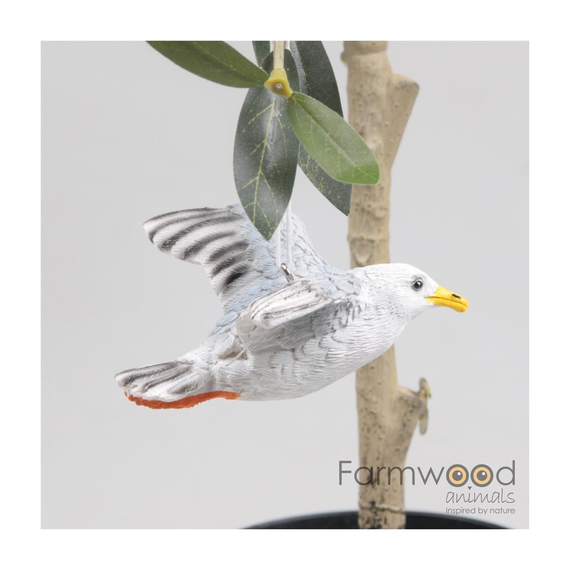 Animaux de ferme oiseau mouette volant