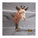 Crochet de porte-manteau d’animaux de ferme accroché! girafe 7,5x7x13cm
