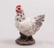 Statue de jardin animaux Farmwood poulet mini blanc 5x5x12cm