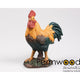 Statue de jardin animaux de ferme coq 22cm