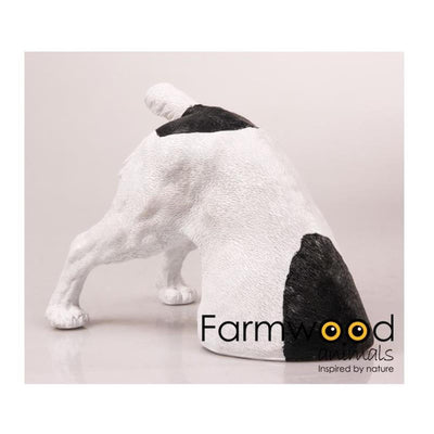 Statue de jardin animaux de ferme chien creusant 25cm