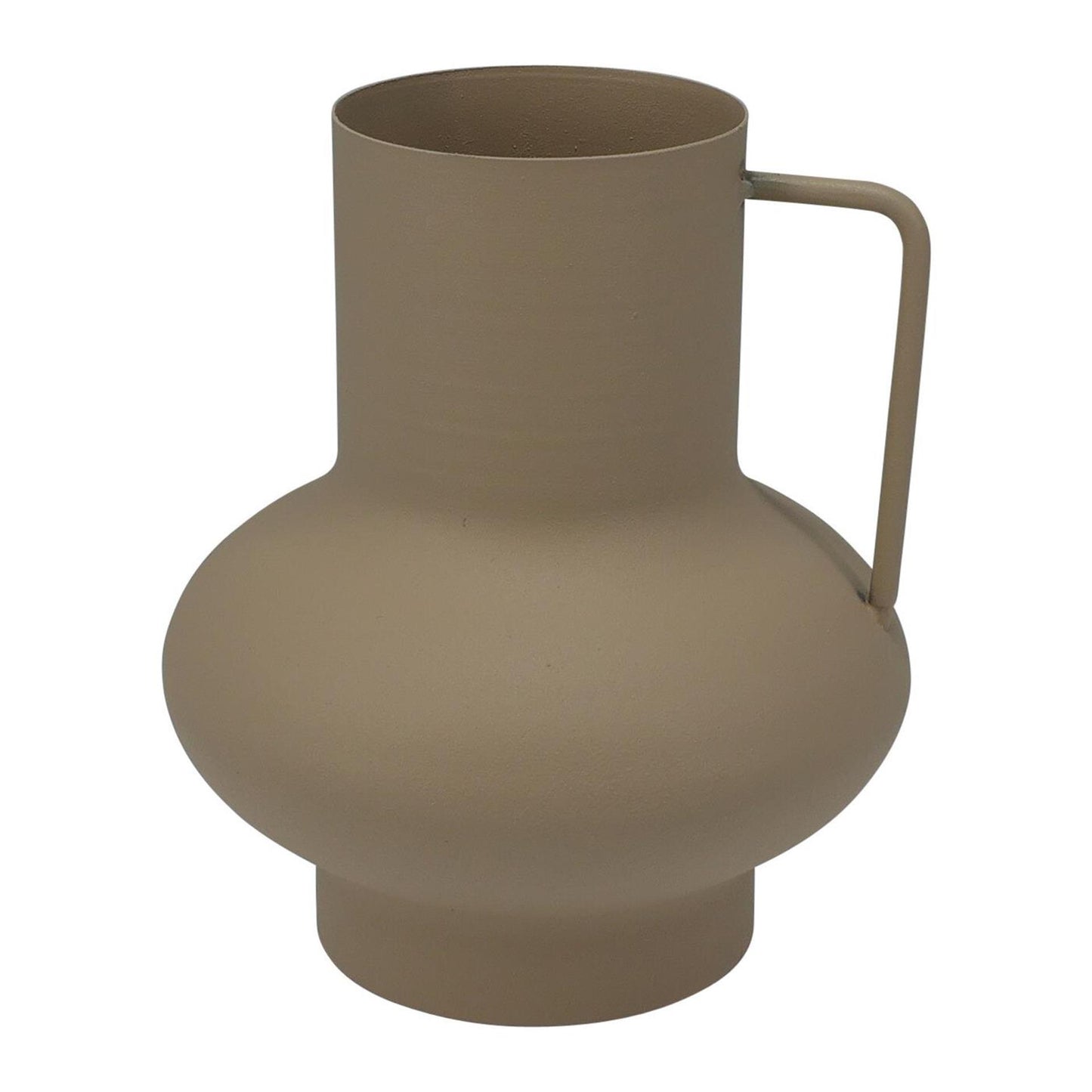 Vase déco zinc sable 15cm