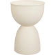 Table d'appoint Home Stylisme crème mat 31x45cm métal