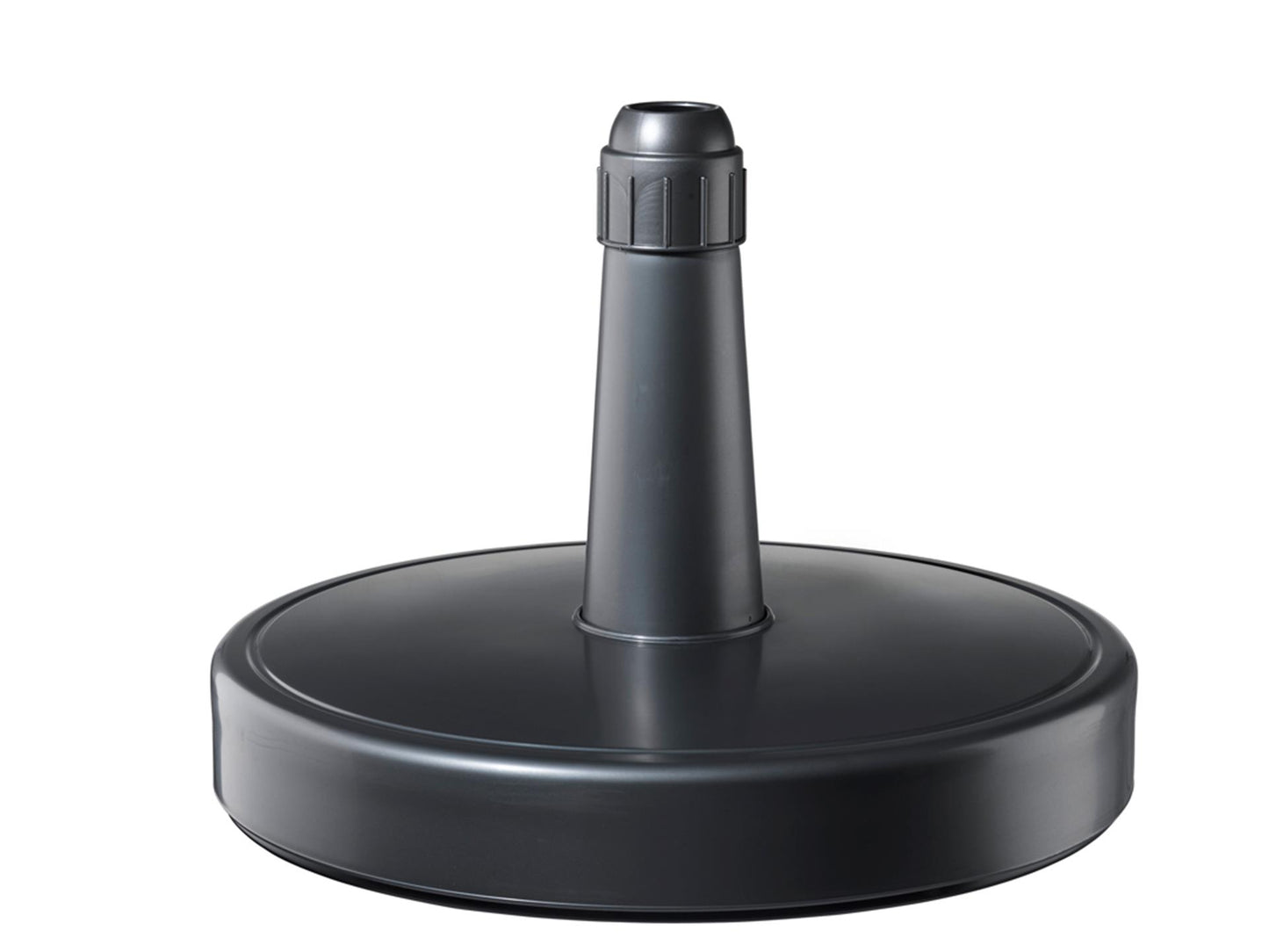 Pied de parasol 70kg rond rechargeable anthracite