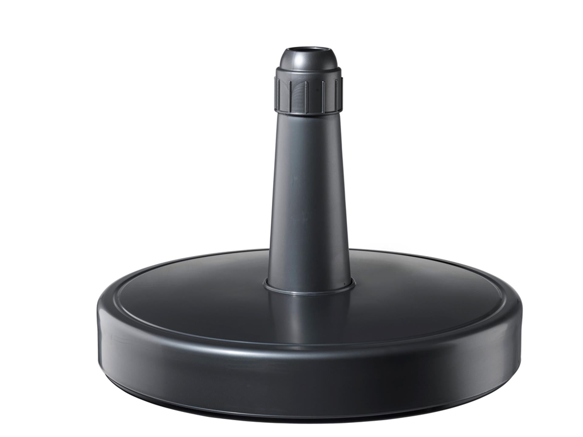 Pied de parasol 70kg rond rechargeable anthracite