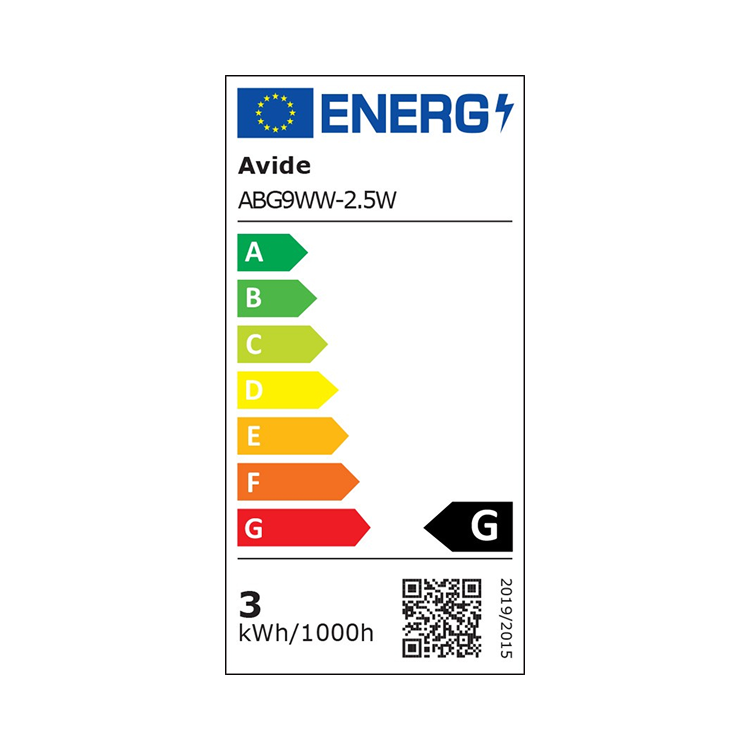 Avide LED G9 2,5W WW 3000K 180 Lumens