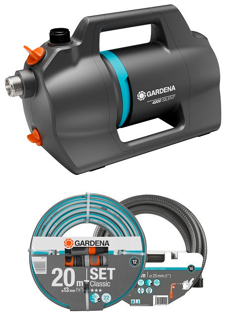 Pompe d'arrosage Gardena 4200 ensemble silencieux