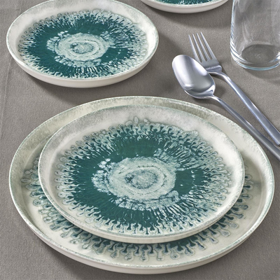 Güral service de table goutte verte 24 pièces
