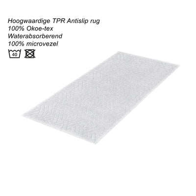 Tapis de bain Dutch House Gaeta 50x80cm blanc