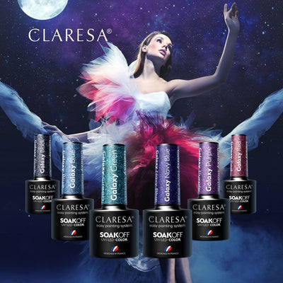 Claresa Claresa UV a conduit Gellak 5ml Galaxy Green