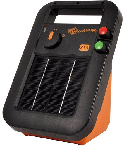 Gallagher s16 électrificateur de clôture électrique solaire - 6v 0,16j - 341316
