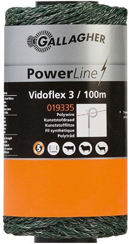 Gallagher vidoflex 3 powerline vert 100m - 019335 - 019335