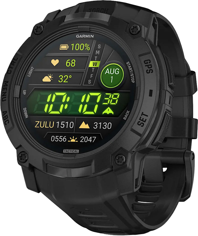 Garmin instinct® 3 amoled 50mm édition tactique - Montre intelligente multisport GPS
