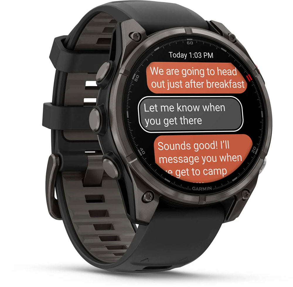 Garmin fenix 8 pro - saphir amoled 47 mm - montre intelligente multisport GPS