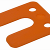 Plaque d'impression Go avec fente étiquette orange de 2 mm ; 48 par sac | 240 pièces - 17434742