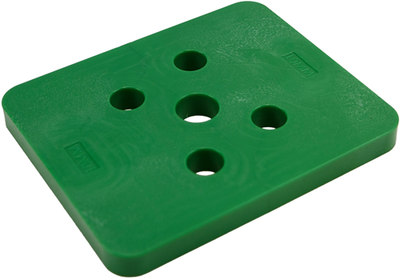 Plaque de pression Gb sans fente 10mm vert; 48 pièces par sac | 48 pièces - gb3491100048
