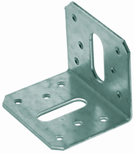 Ancrage d'angle Gb 50x50 60x2,5 étiquette galvanisée sendzimir | 1 pièce - 17781805
