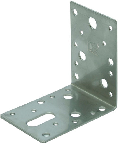 Ancrage d'angle Gb 90x90 60x2,5 sendzimir galvanisé | 100 pièces - 0722200100