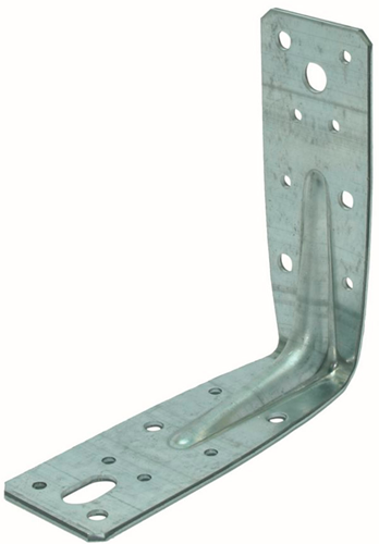 Ancrage d'angle Gb avec rainure 125x125 46x2,5 sendzimir galvanisé | 50 pièces - 072260050