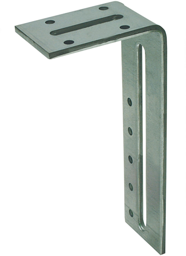 Ancrage d'angle Gb lourd 95x210 60x6,0 sendzimir galvanisé | 10 pièces - 17781950