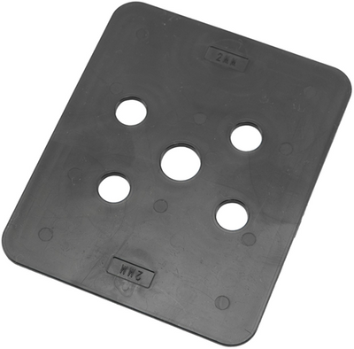 Plaque haute pression Gb 100x120x2 abs charge de pression 16200kg; 144 par sachet - 349202