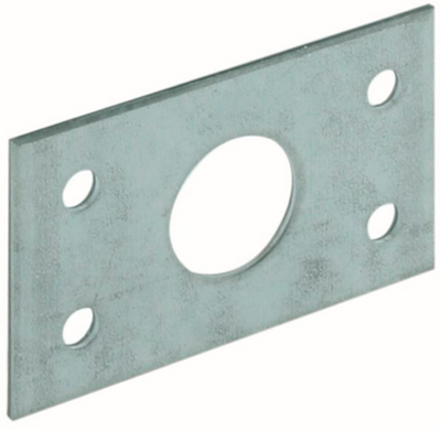 Plaque Gb pour loquet arrière 40x66x2,0 galvanisée | 1 pièce - 17274417