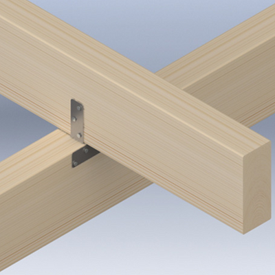 Clip de ferme Gb vertical 71mm galvanisé | 25 pièces - 079650025