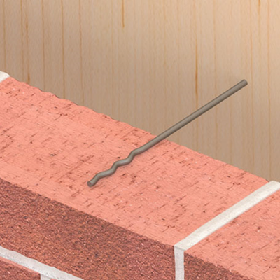 Attache murale Gb uni-hsb 300x4 (195+ -15) galvanisée | 250 pièces - 17733414