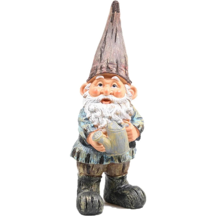 Nain de jardin décoration inspiré des saisons avec arrosoir 18x12x39cm
