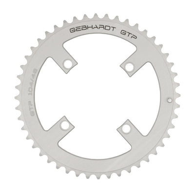 Gebhardt chaînage top 42t 4 trou argent - gris, gebhardt uni, 104 point, atb: triple