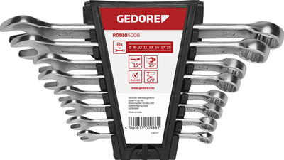 Gedore r09105008 | jeu de clés mixtes | 8 à 19 mm | métrique | 8 pièces - 3300988