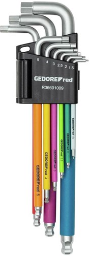 Gedore Red Allen Keys Set (1,5-10 mm) 9 pièces multicolour
