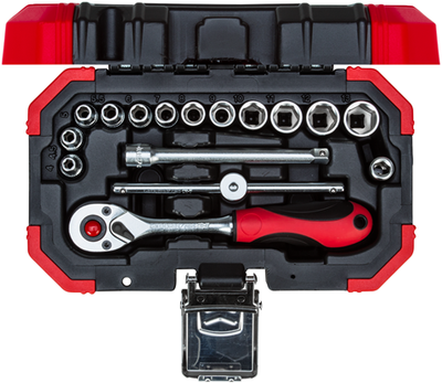 Gedore r49003016 jeu de clés à douille | 1 4 | sw | 4-13 mm | 16 pièces - 3300050