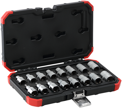 Gedore Red Dip Keys Set 1 2 pouces TX E10-24, T30-70 16 pièces
