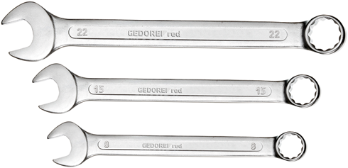 Gedore rouge r09105017 | jeu de clés mixtes | 6-22 mm | métrique | 17 pièces - r09105017
