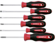 Tournevis GEDORE RED Set Cross Heading (PH) + fente 6 pièces