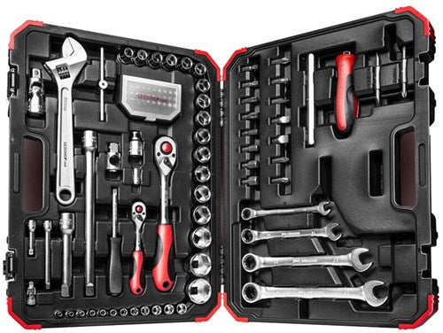 Gedore rouge | r46003097 | jeu de clés à douille | 1 4" + 1 2 | 97 pièces - 3300186
