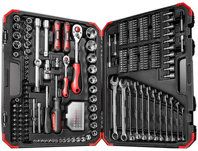 Gedore rouge | r46003232 | jeu de clés à douilles mixtes | 1 4" + 1 2 | 232 pièces - 3300185