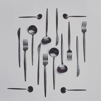 Gemeo service de couverts serwa noir mat 16 pièces